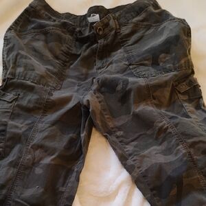Time and Tru Men's Gray & Black Camo Utility Cargo Pants